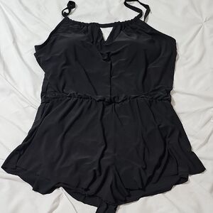 Black Sleeveless Romper